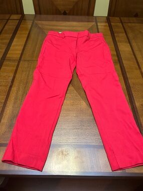 Ann Taylor Red Stretch Casual Pants